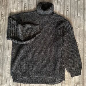 Women's Charcoal Gray Turtleneck Sweater